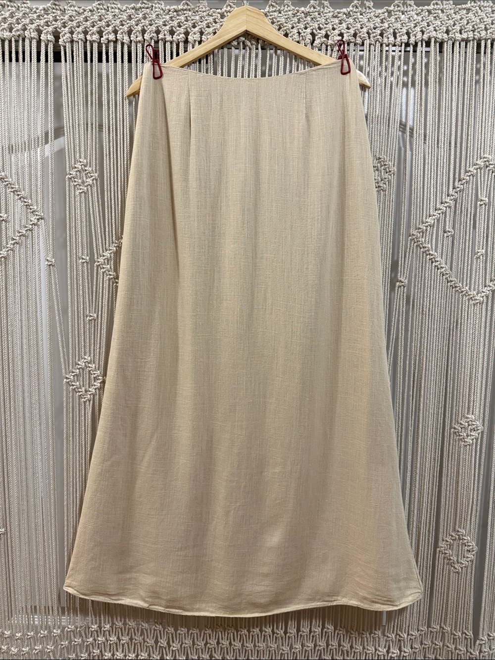 Sabo Cream A-Line Maxi Skirt